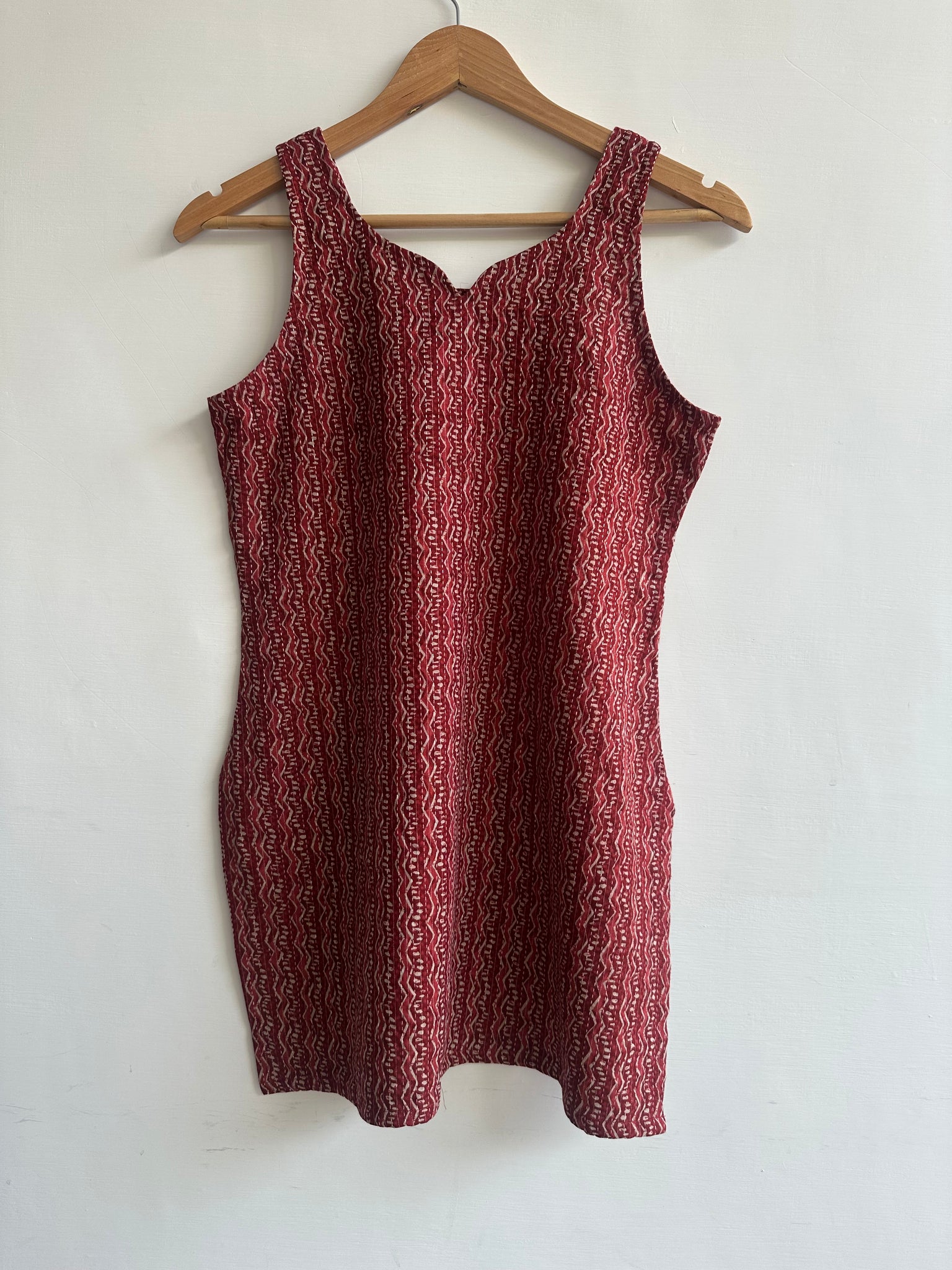 Sleeveless kurti (Kantha fabric)