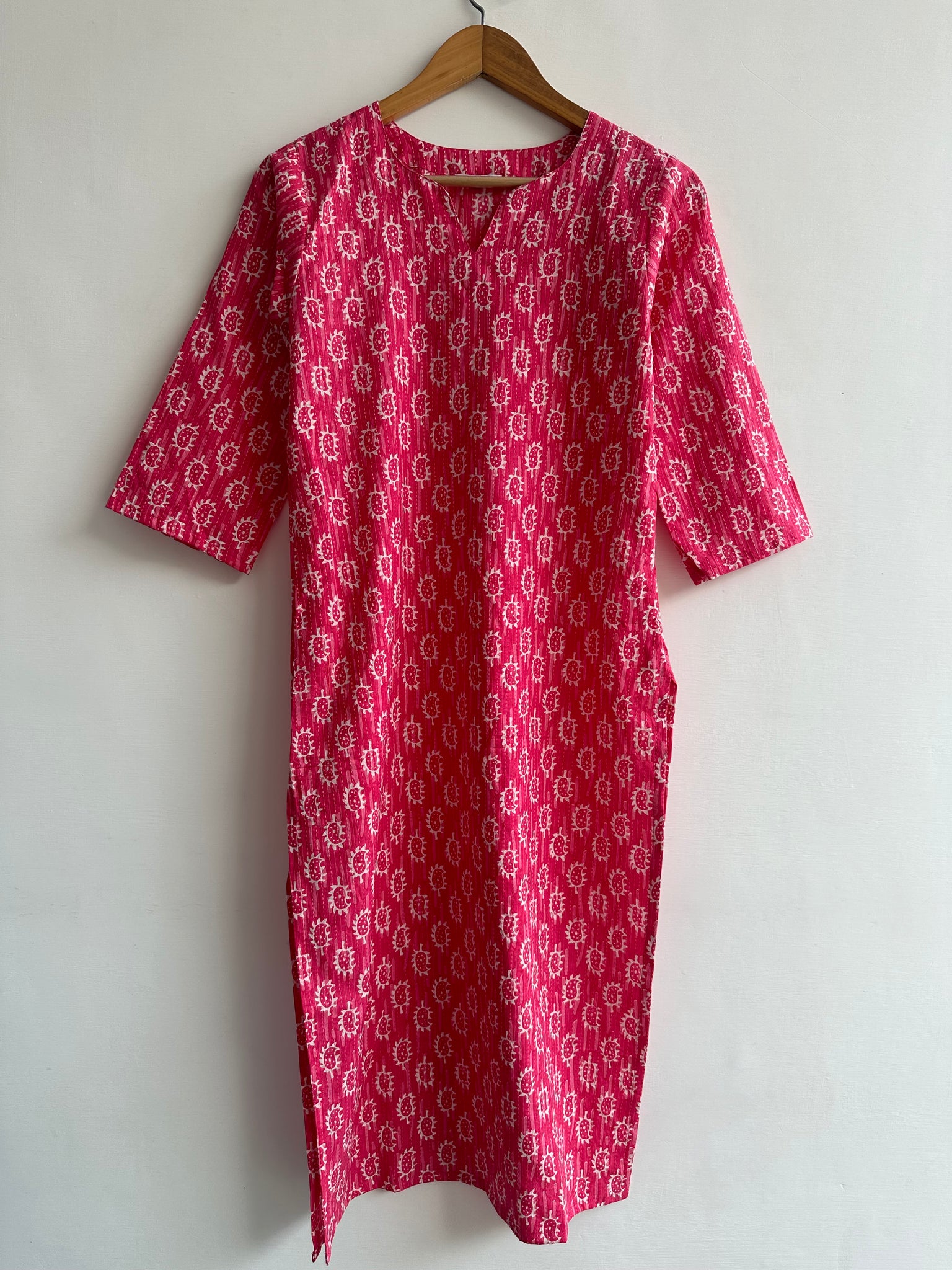 Straight Kurta (Kantha fabric)