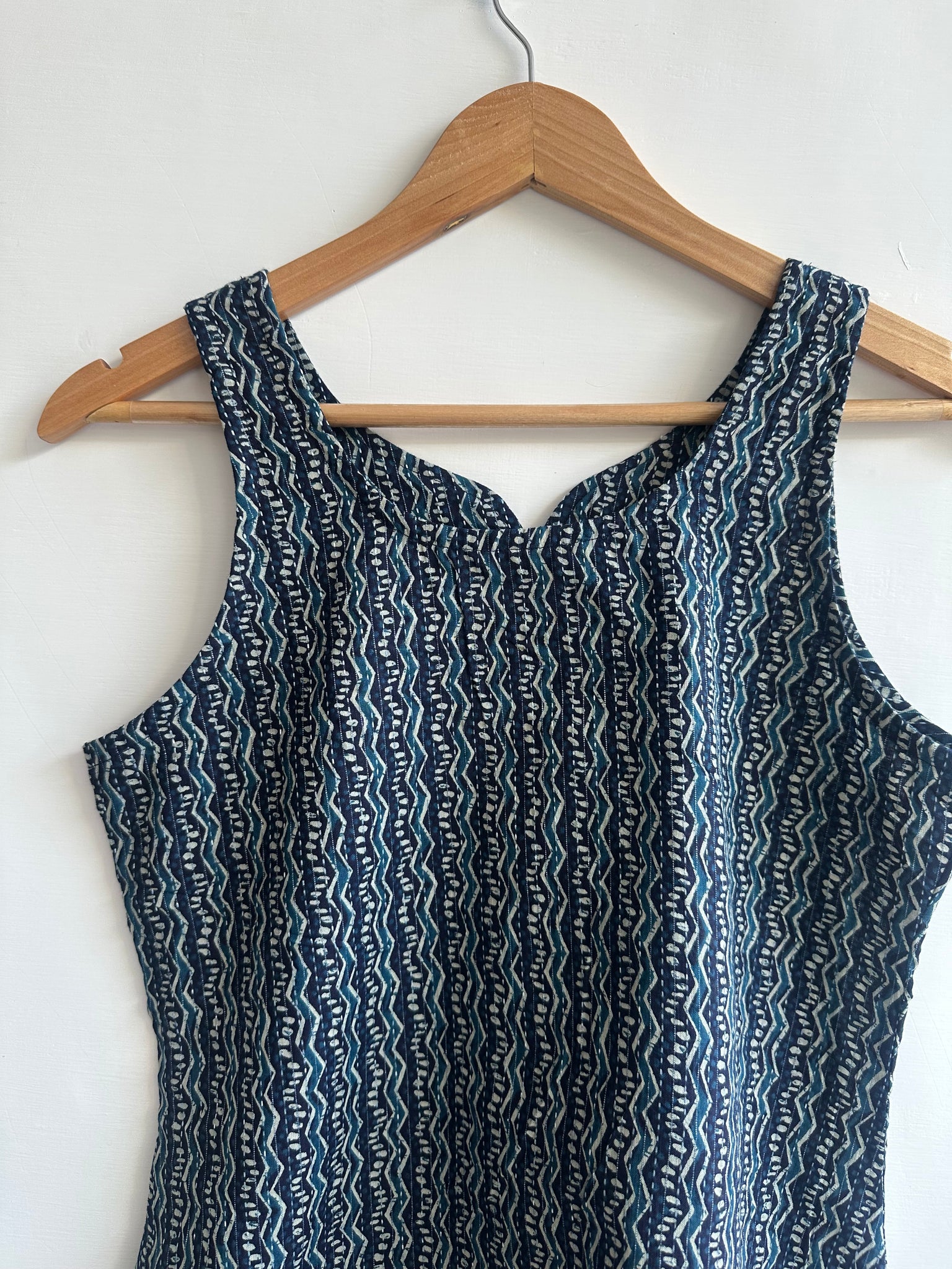 Sleeveless kurti (Kantha fabric)