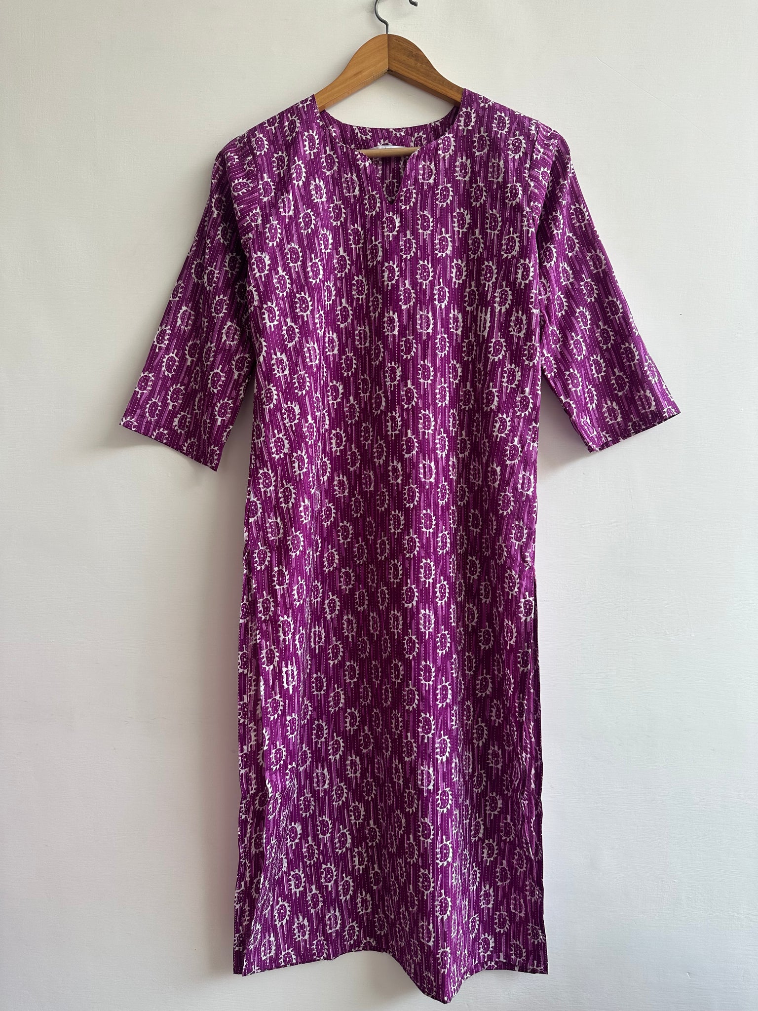 Straight Kurta (Kantha fabric)