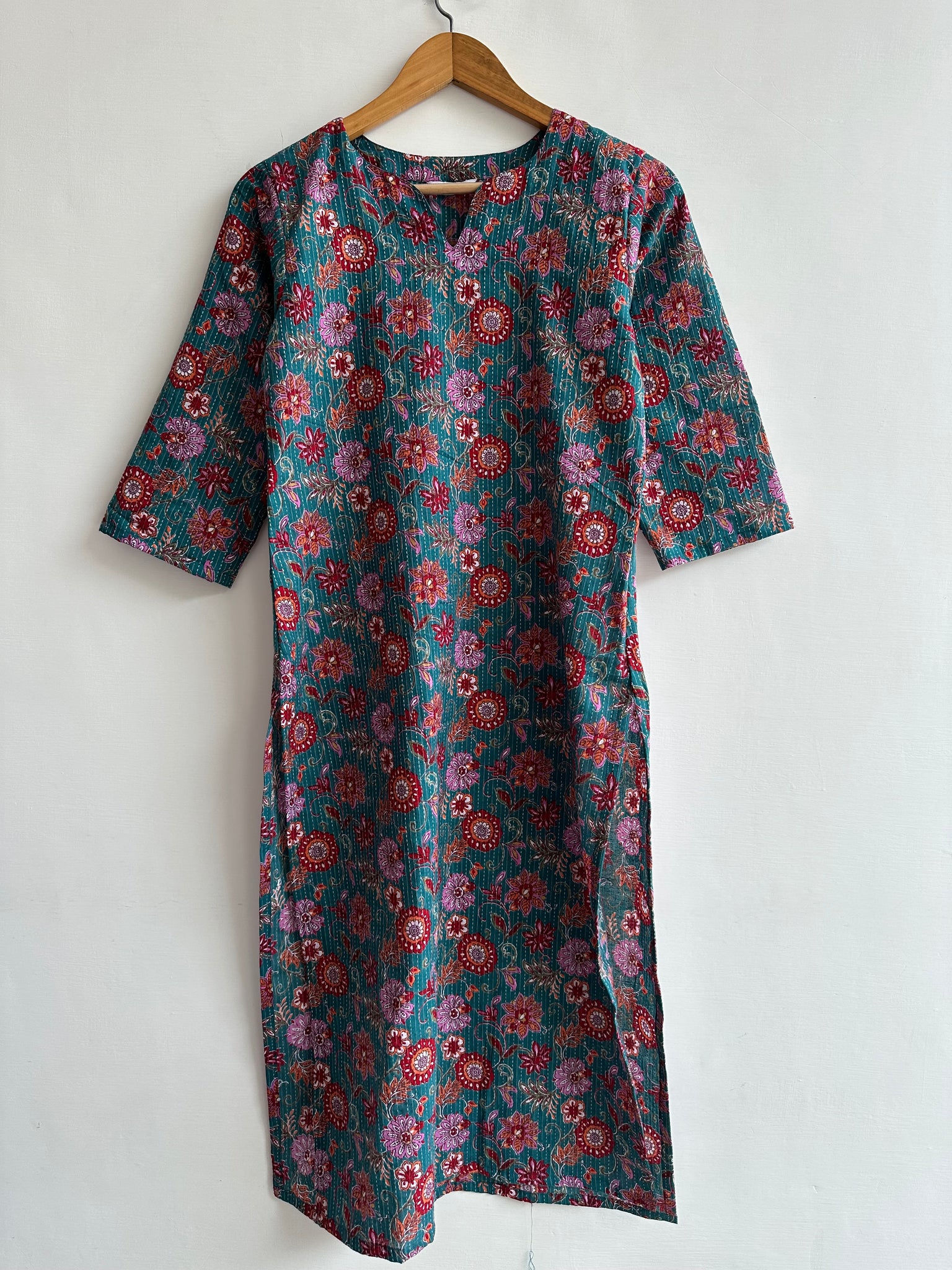 Straight Kurta (Kantha fabric)