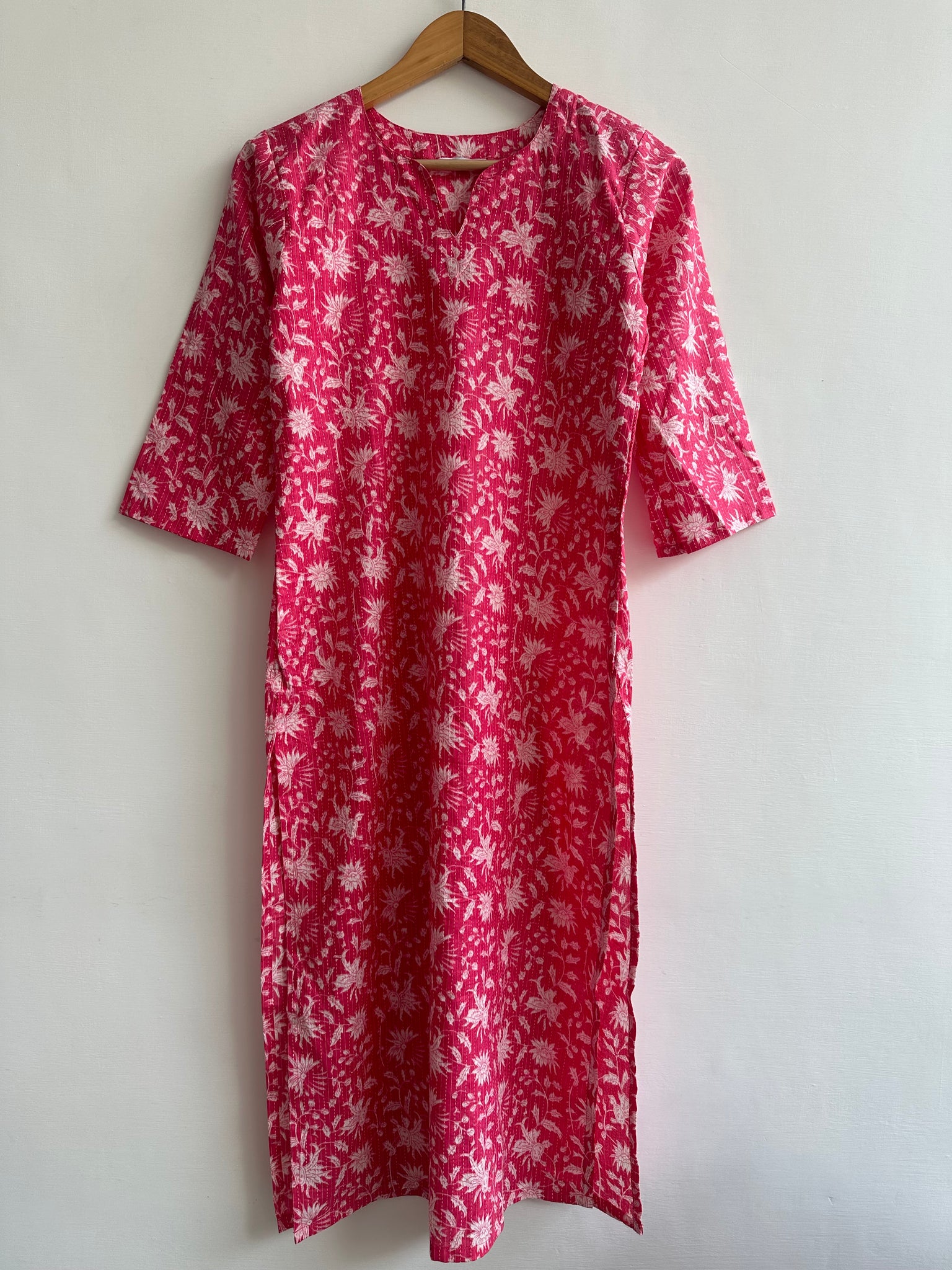 Straight Kurta (Kantha fabric)