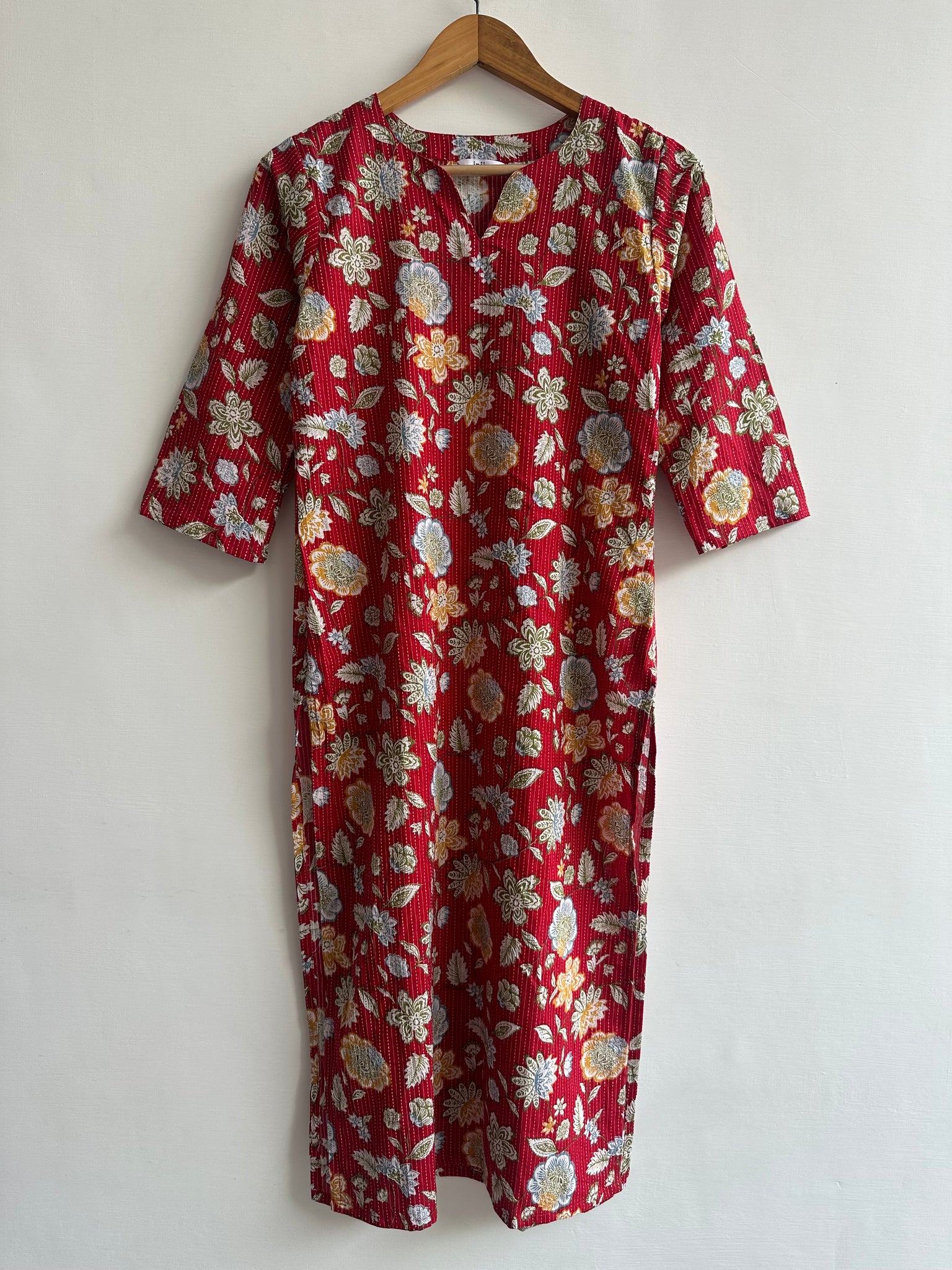 Straight Kurta (Kantha fabric)