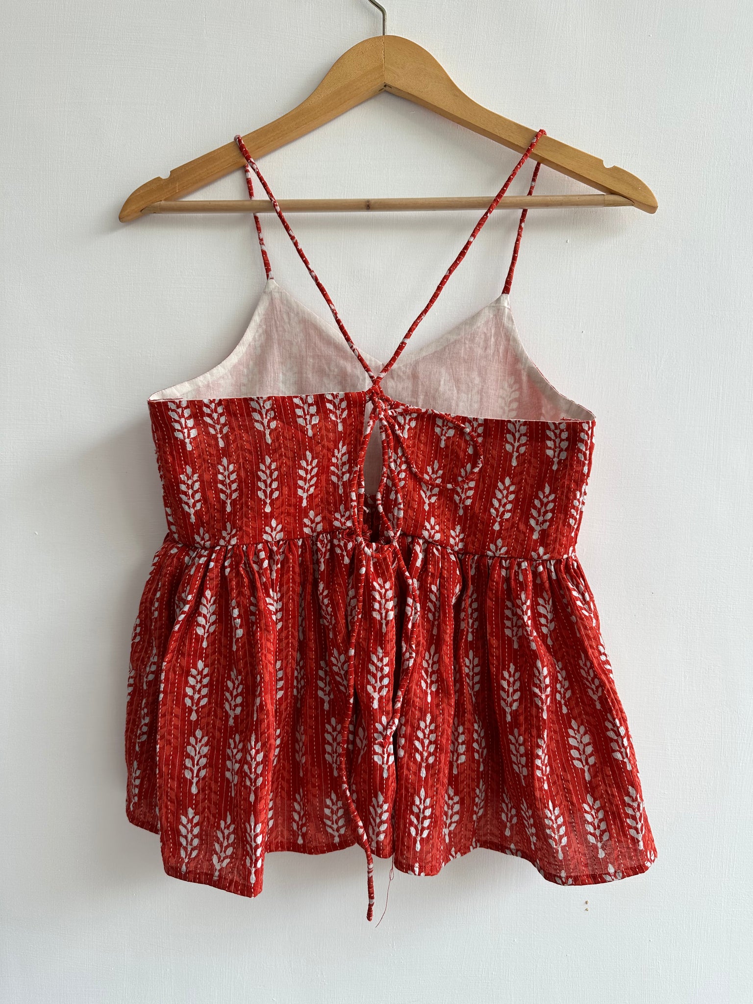Noodle Strap Top (Kantha fabric)